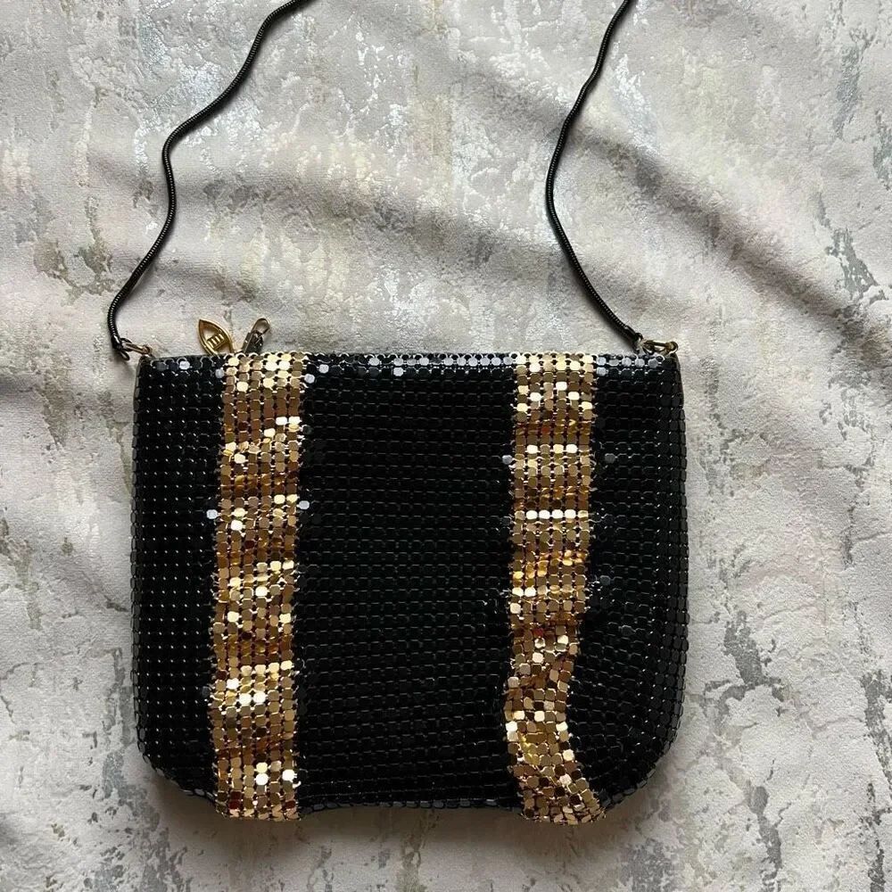 Y2K Chainmail Crossbody black & gold
